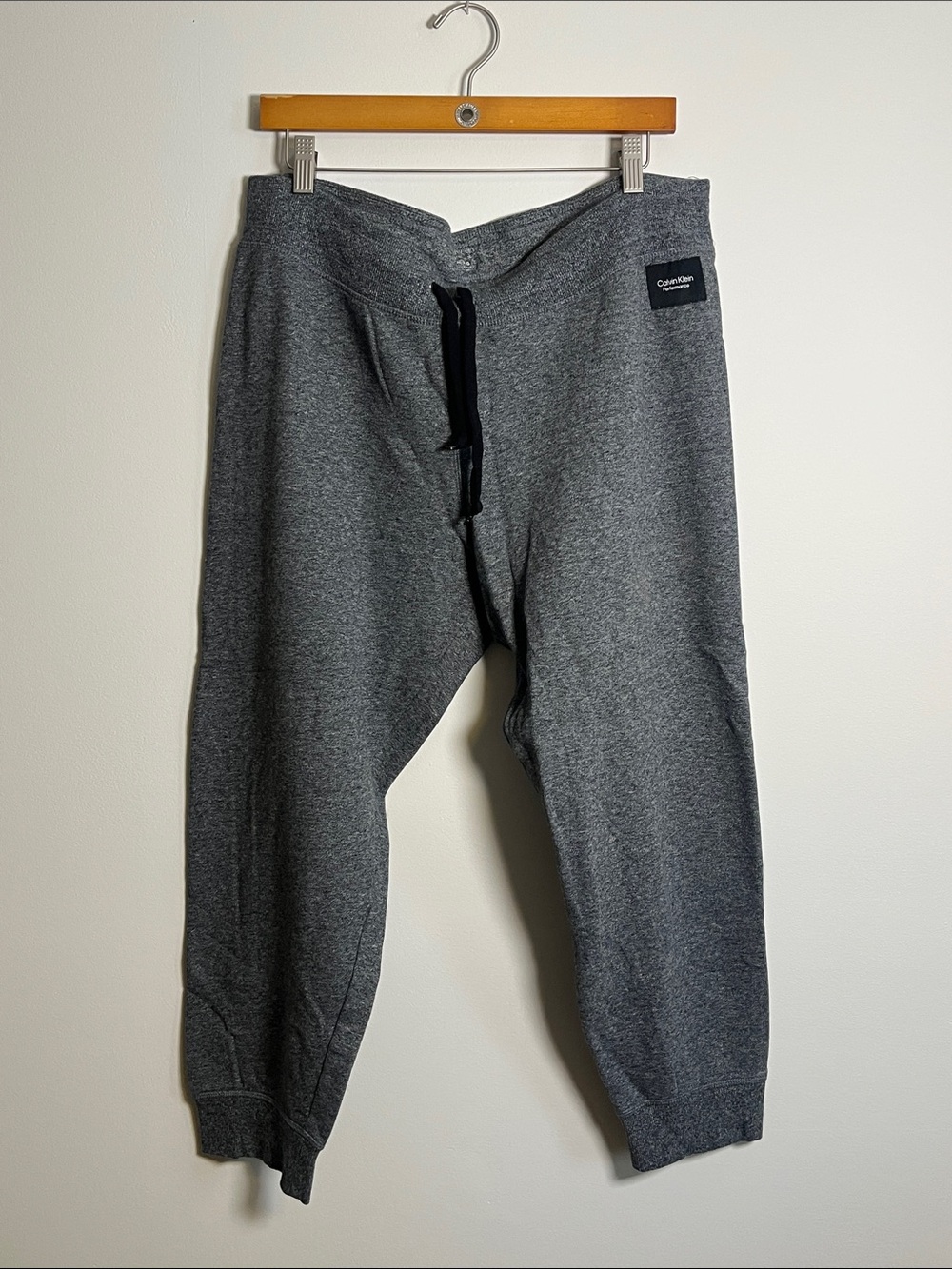 Calvin Klein Women’s Heather Gray Drawstring Joggers - XL